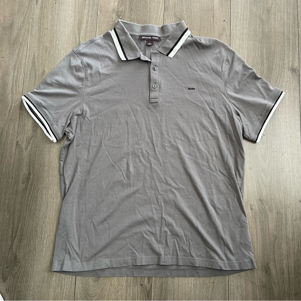 Michael Kors men’s short sleeve collared polo size large